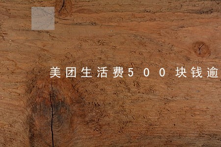美团生活费500块钱逾期半个月 美团生活费500块钱逾期半个月