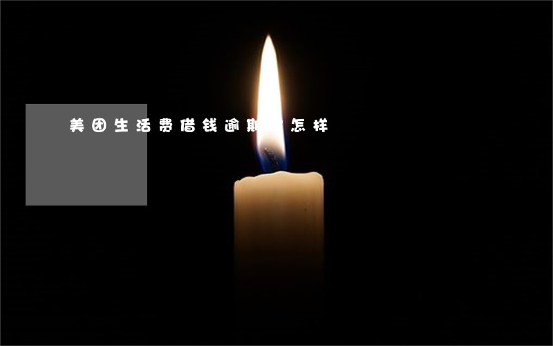 美团生活费借钱逾期会怎样 美团生活费借钱逾期会怎样