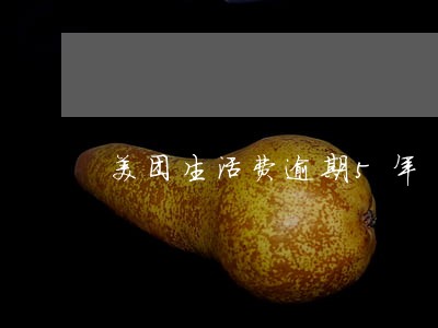 美团生活费逾期5年 美团生活费逾期5年