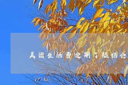 美团生活费逾期了短信会乱发吗