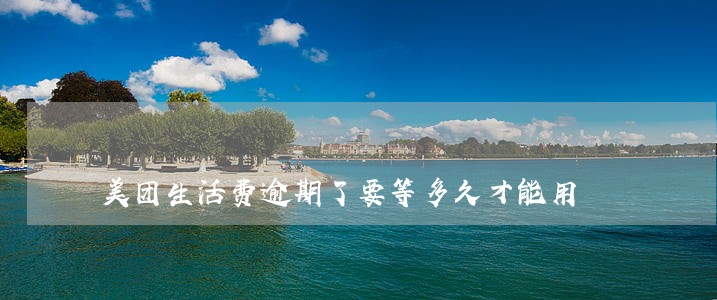 美团生活费逾期了要等多久才能用 美团生活费逾期了要等多久才能用