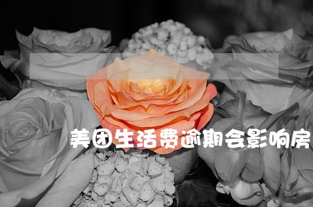 美团生活费逾期会影响房贷吗 美团生活费逾期会影响房贷吗