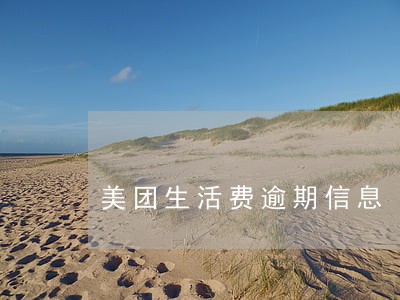 美团生活费逾期信息 美团生活费逾期信息
