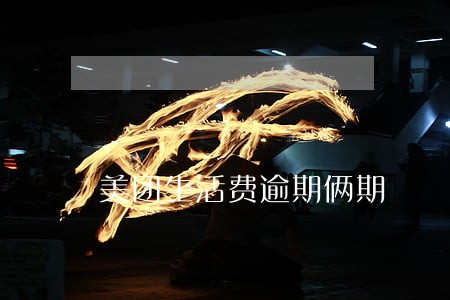 美团生活费逾期俩期 美团生活费逾期俩期