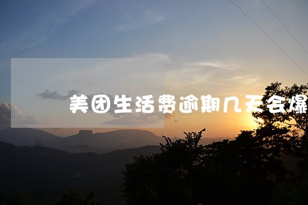 美团生活费逾期几天会爆通讯录 美团生活费逾期几天会爆通讯录