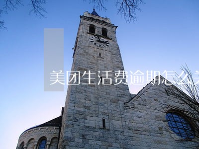 美团生活费逾期怎么关闭自动扣 美团生活费逾期怎么关闭自动扣