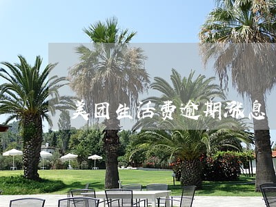 美团生活费逾期涨息 美团生活费逾期涨息