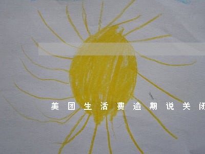 美团生活费逾期说关闭分期还款 美团生活费逾期说关闭分期还款
