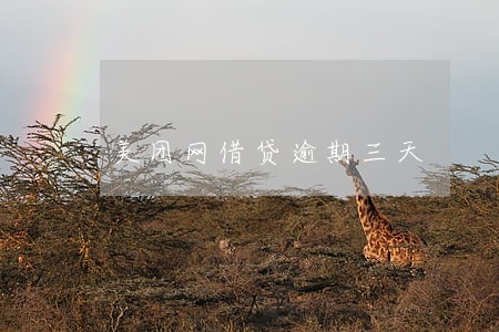 美团网借贷逾期三天 美团网借贷逾期三天
