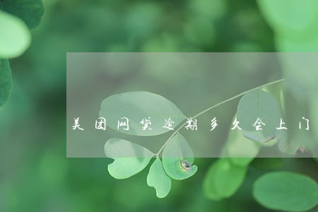 美团网贷逾期多久会上门 美团网贷逾期多久会上门