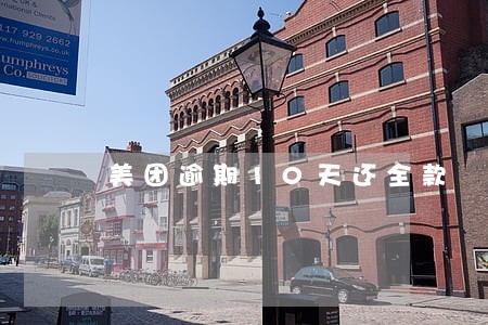 美团逾期10天还全款 美团逾期10天还全款