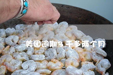 美团逾期3千多两个月 美团逾期3千多两个月