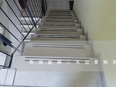美团逾期三天说要取消分期 美团逾期三天说要取消分期