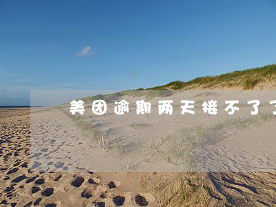 美团逾期两天接不了了之 美团逾期两天接不了了之
