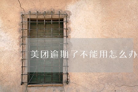 美团逾期了不能用怎么办