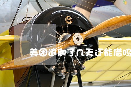 美团逾期了几天还能借吗