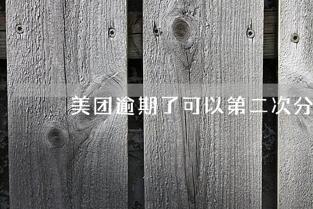 美团逾期了可以第二次分期吗 美团逾期了可以第二次分期吗