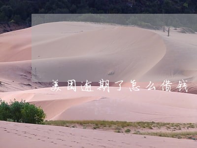 美团逾期了怎么借钱 美团逾期了怎么借钱
