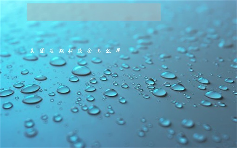 美团逾期付款会怎么样 美团逾期付款会怎么样