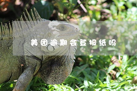 美团逾期会登报纸吗 美团逾期会登报纸吗
