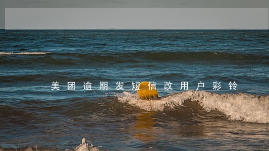 美团逾期发短信改用户彩铃 美团逾期发短信改用户彩铃