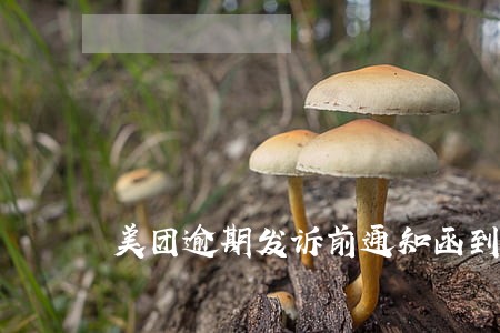 美团逾期发诉前通知函到村委会 美团逾期发诉前通知函到村委会