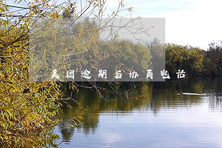美团逾期后协商电话