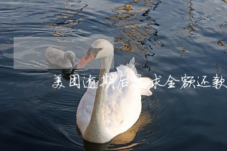 美团逾期后要求全额还款 美团逾期后要求全额还款