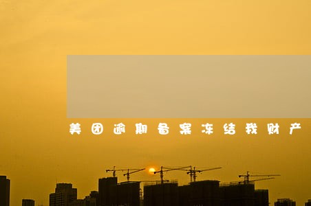美团逾期备案冻结我财产 美团逾期备案冻结我财产