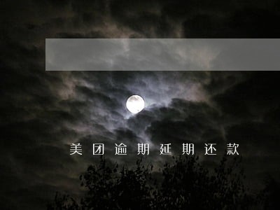 美团逾期延期还款 美团逾期延期还款