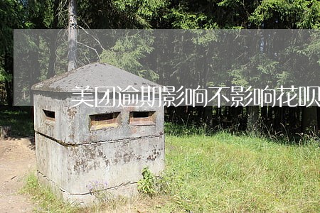 美团逾期影响不影响花呗 美团逾期影响不影响花呗