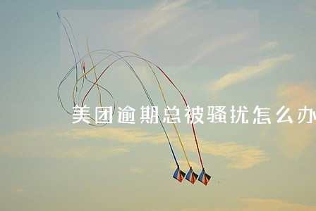 美团逾期总被骚扰怎么办 美团逾期总被骚扰怎么办