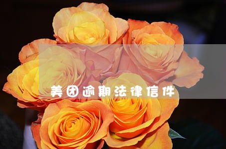 美团逾期法律信件 美团逾期法律信件