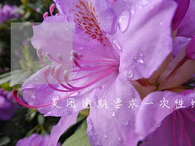 美团逾期要求一次性结清合理吗 美团逾期要求一次性结清合理吗