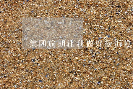 美团逾期让我做好应诉准备 美团逾期让我做好应诉准备