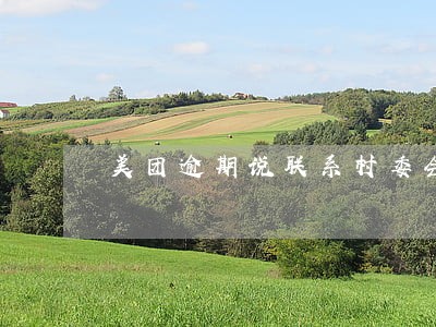 美团逾期说联系村委会 美团逾期说联系村委会
