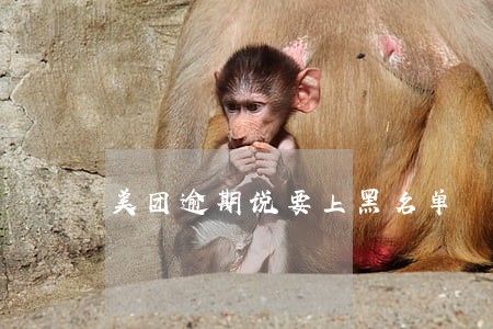 美团逾期说要上黑名单 美团逾期说要上黑名单