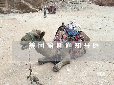 美团逾期通知开庭 美团逾期通知开庭