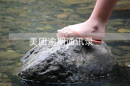 美团逾期通讯录 美团逾期通讯录