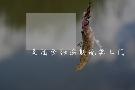 美团金融逾期说要上门 美团金融逾期说要上门