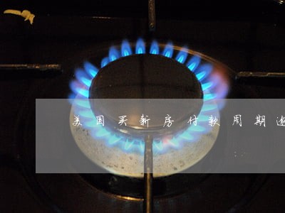 美国买新房付款周期逾期