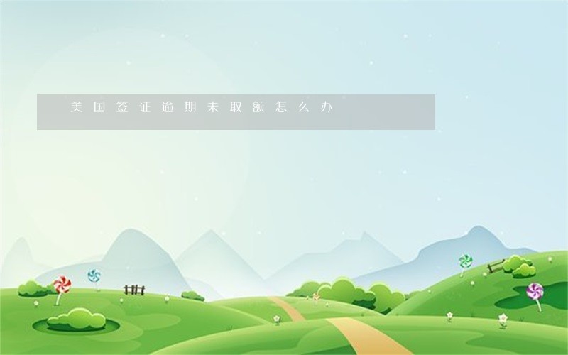 美国签证逾期未取额怎么办 美国签证逾期未取额怎么办