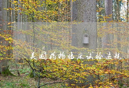 美国药物临床试验法规