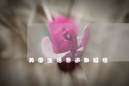 美图生活费逾期短信