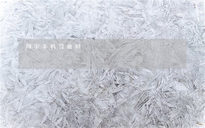 翔宇手机贷逾期 翔宇手机贷逾期