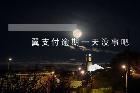翼支付逾期一天没事吧 翼支付逾期一天没事吧