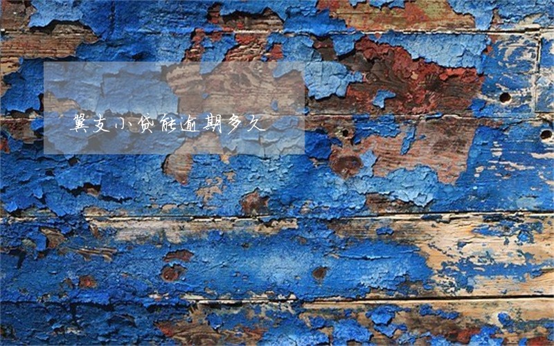 翼支小贷能逾期多久