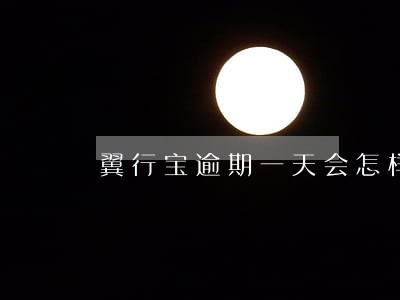 翼行宝逾期一天会怎样 翼行宝逾期一天会怎样