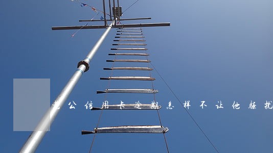 老公信用卡逾期怎样不让他骚扰我 老公信用卡逾期怎样不让他骚扰我