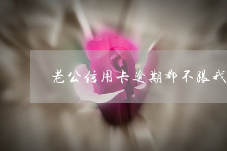 老公信用卡逾期都不跟我说 老公信用卡逾期都不跟我说